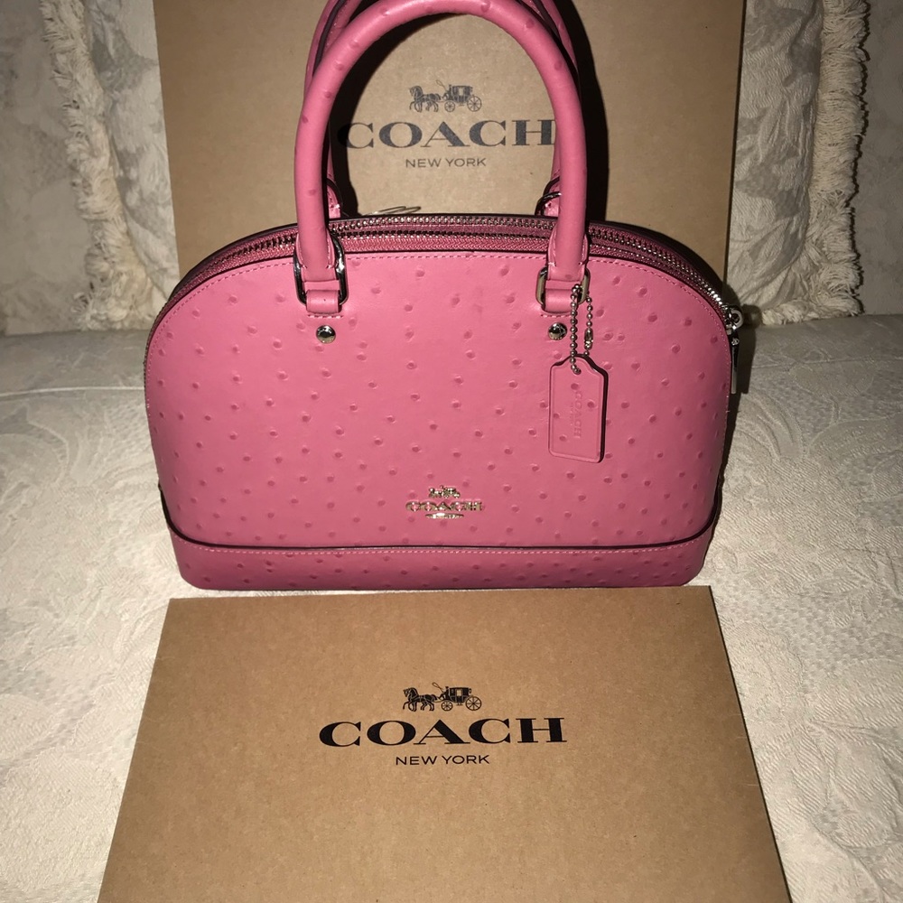 COACH Ostrich embossed Handbag & Wallet set - Picture 4 of 8